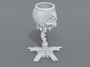 skull cup 3D 프린트 모델