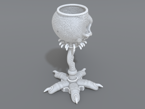 skull cup 3D 프린트 모델