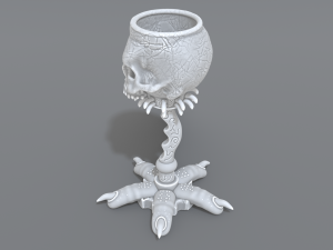skull cup 3D 프린트 모델