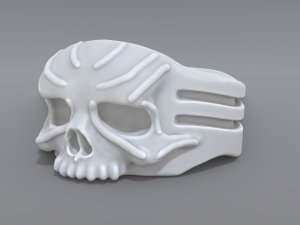 ring scull 3D Print Model