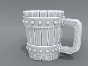 copo de madeira Modelo de Impressão 3D