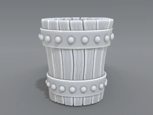 wooden cup 3D Print Model