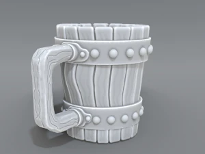 wooden cup 3D Print Model