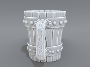 wooden cup 3Dプリントモデル
