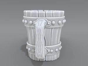 wooden cup 3D Print Model