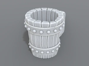 wooden cup 3D Print Model