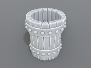 wooden cup 3D Print Model