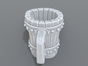 wooden cup 3Dプリントモデル