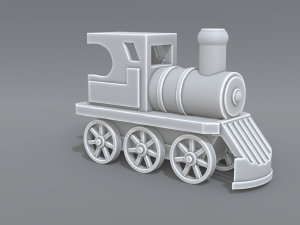 steam locomotive toy Model Cetak 3D