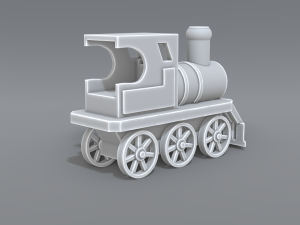 steam locomotive toy Model Cetak 3D