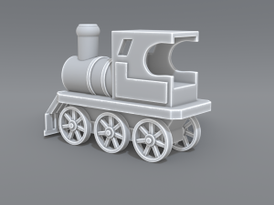 steam locomotive toy Model Cetak 3D