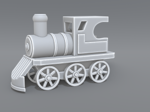 steam locomotive toy Model Cetak 3D