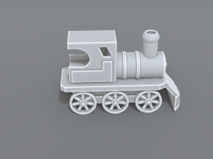 steam locomotive toy Model Cetak 3D