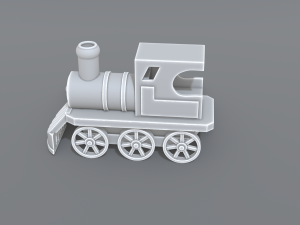 steam locomotive toy Model Cetak 3D
