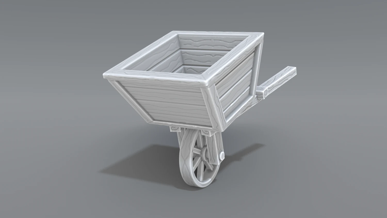 wheelbarrow 3D Print Model .c4d .max .obj .3ds .fbx .stl .blend 