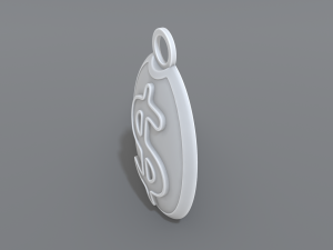 keychain dollar 3D 打印模型