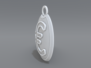 keychain euro 3Dプリントモデル
