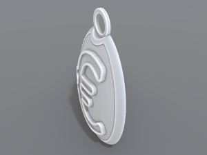 keychain euro 3Dプリントモデル