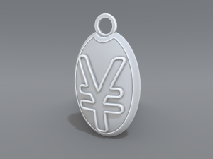 keychain yen 3D Print Model