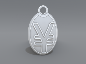 keychain yen Modelo de impresión 3D