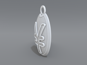 keychain yen Modelo de impresión 3D