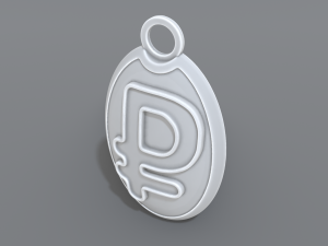 keychain ruble 3D Принт Модель