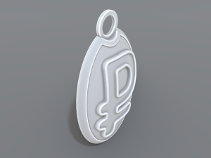 keychain ruble 3D Принт Модель
