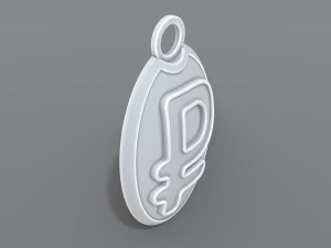 keychain ruble 3D Print Model