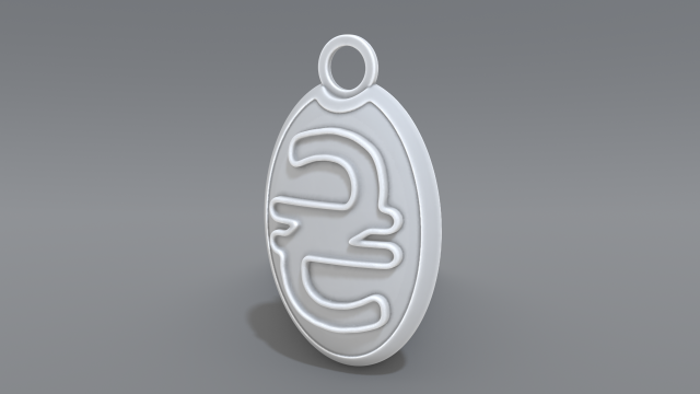 keychain hryvnia Modelo de Impressão 3D .c4d .max .obj .3ds .fbx .stl .blend 