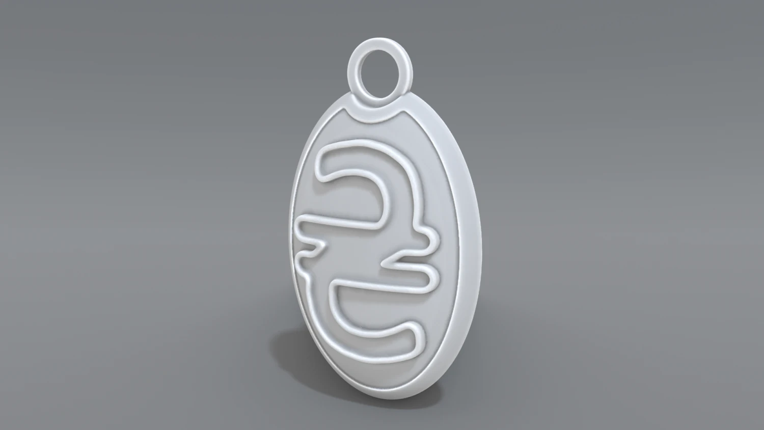 keychain hryvnia 3D Print Model .c4d .max .obj .3ds .fbx .stl .blend 