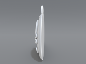 keychain hryvnia Modelo de Impressão 3D