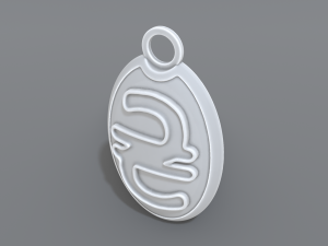 keychain hryvnia Modelo de Impressão 3D