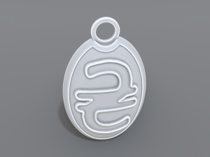 keychain hryvnia Modelo de Impressão 3D