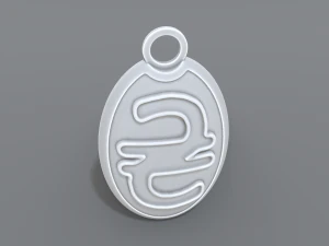 keychain hryvnia 3D Print Model