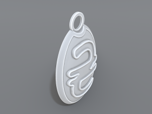 keychain hryvnia Modelo de Impressão 3D