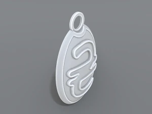keychain hryvnia 3D Print Model