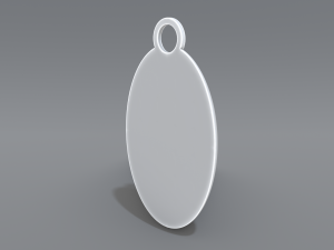 keychain pound sterling 3D-printmodel