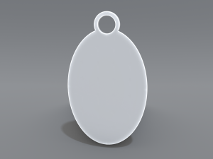 keychain pound sterling 3D-printmodel