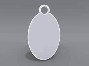 keychain pound sterling 3D-printmodel