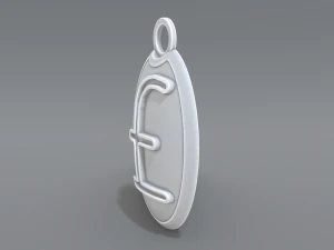 keychain pound sterling 3D Print Model