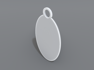 keychain pound sterling 3D-printmodel