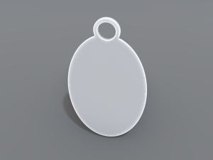 keychain pound sterling 3D-printmodel