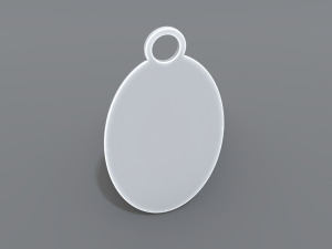 keychain pound sterling 3D-printmodel