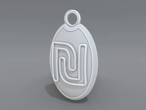 llavero shequel Modelo de impresión 3D