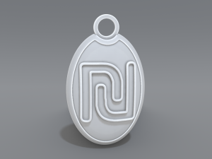 keychain sheqel 3D-printmodel