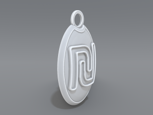 keychain sheqel 3D-printmodel