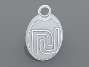 keychain sheqel 3D-printmodel