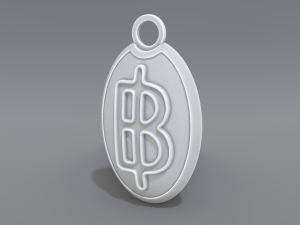 keychain baht 3D Print Model
