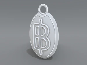 열쇠고리 바트 3D 프린트 모델