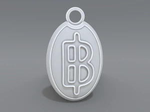 llavero baht Modelo de impresión 3D